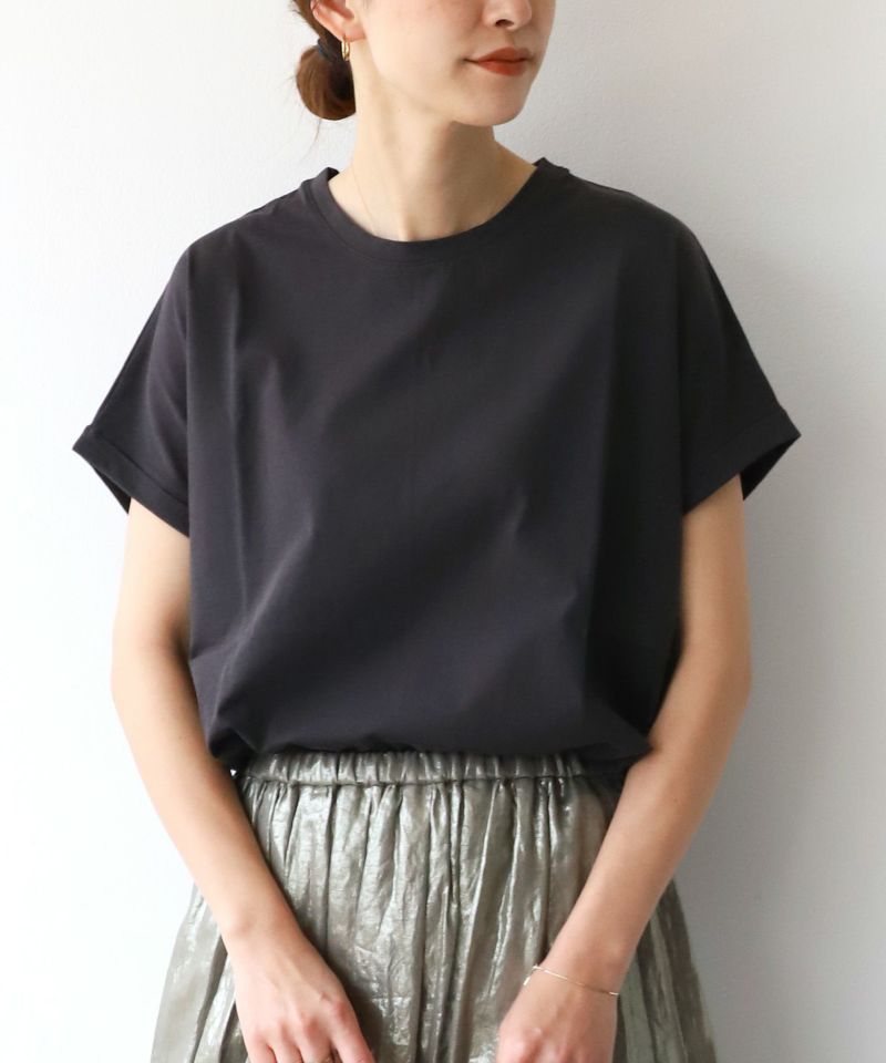 AMERICANA - MICA&DEAL ロゴ Tシャツ ヘムラウンド ラグラン