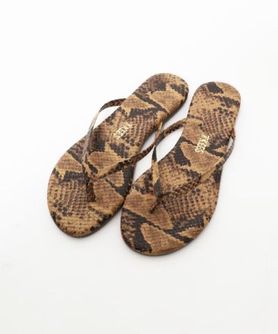 【TOTEME】クロコ型押し ビーチサンダル ダークブラウン SP83651020/SP83651020929]Ipanema(イパネマ) MESH IX / ビーチ