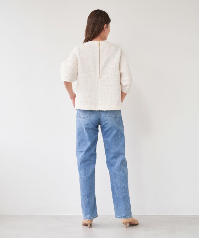 YANUK ボーイズストレートデニムLEA別注24 期間限定20%off]【YANUK】ボーイズストレートデニム-LEA