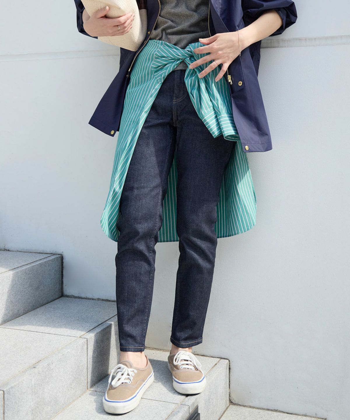 【新品タグ付き】Healthy denim H.Salt ミッドライズテーパード H.Salt ミッドライズテーパードデニムパンツ《Healthy DENIM