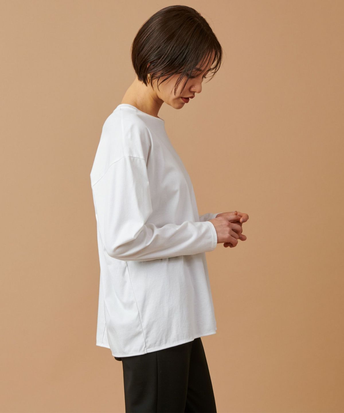 【marmors】long t-shirt/0223309040