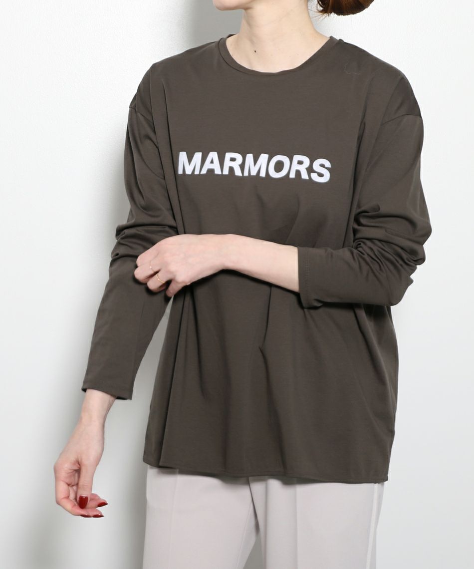 □【marmors】logo long t-shirt/0223309041 | MICA&DEAL ONLINE STORE