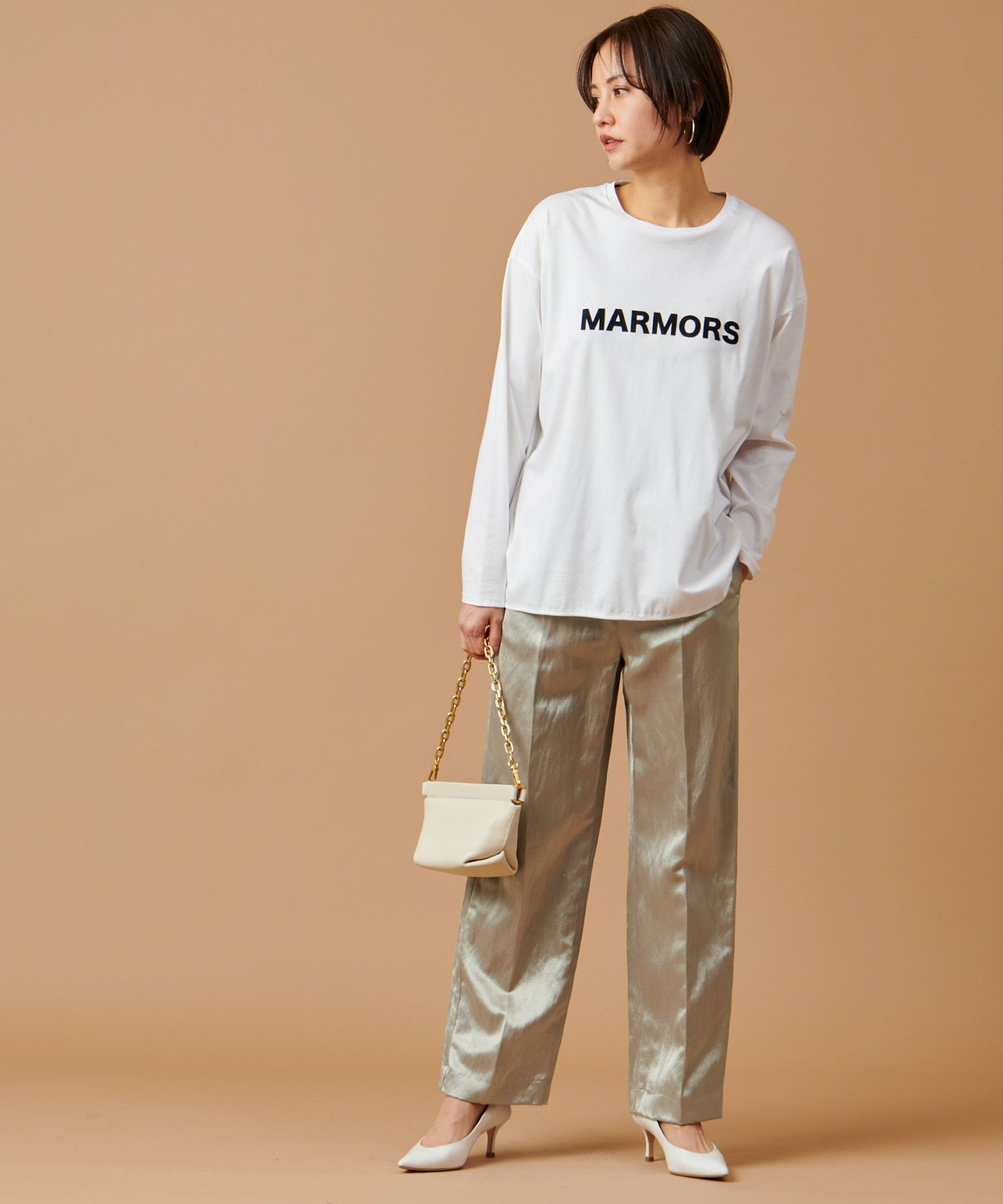 marmors】logo long t-shirt/0223309041 | MICA&DEAL ONLINE STORE