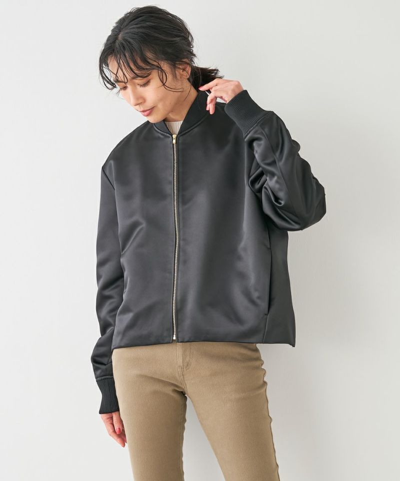 30%off]ヘビーサテンブルゾン/0123306232 | MICA&DEAL ONLINE STORE