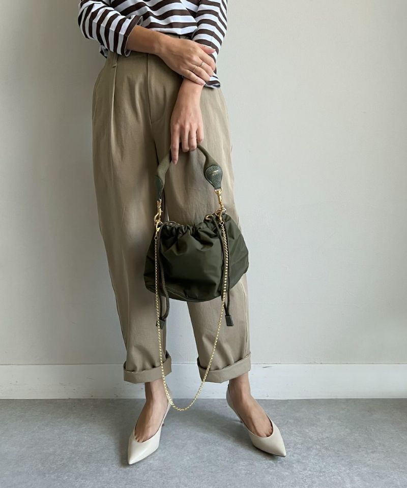 sita parantica】巾着ナイロンバッグ-MIL DRAWSTRING BAG