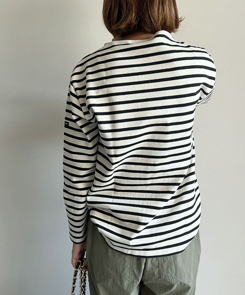 人気特価 SAINT JAMES】ボートネックボーダーカットソー-OUESSANT BORDER トップス