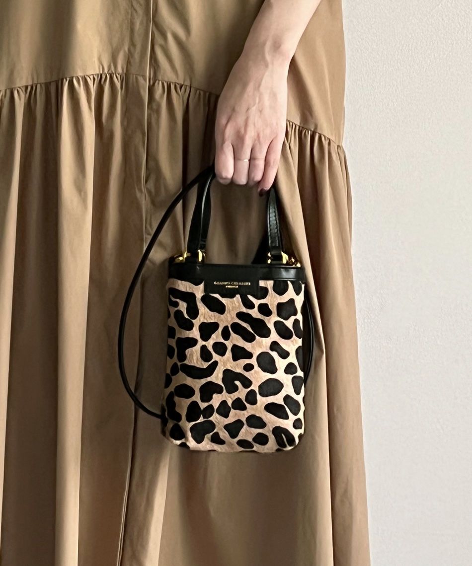 【GIANNI CHIARINI】カミッラレオパードハラコショルダーバッグ-CAMILLA LEOPARD BAG/0323310028