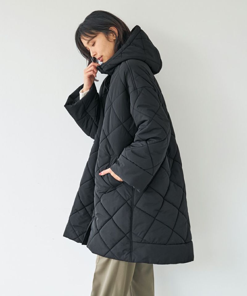 30%off]フーデッドキルトフレアコート/0123307242 | MICA&DEAL ONLINE