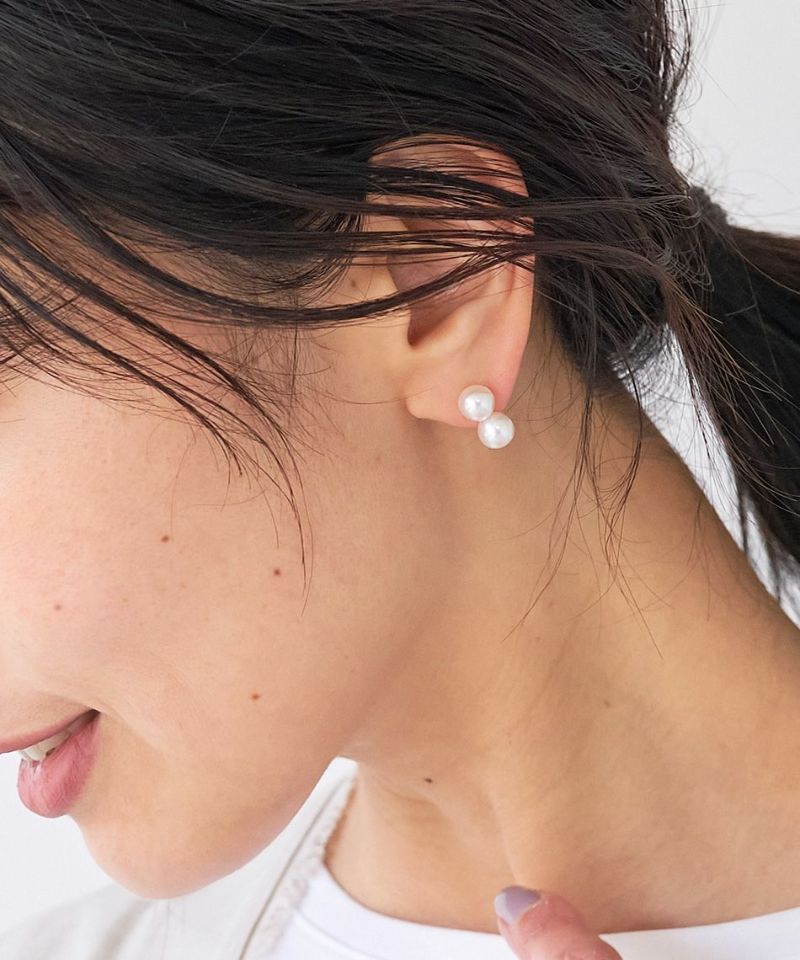 【les bonbon】ダブルパールピアス-double pearl pierce/0323310019 | MICA&DEAL ONLINE  STORE