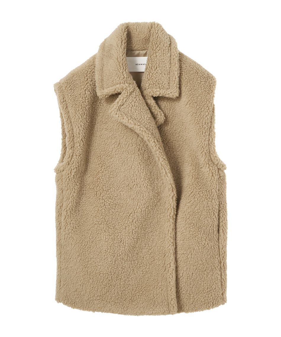 ADAWAS】フェイクムートンベスト-FAKE MOUTON GILET/0323305016