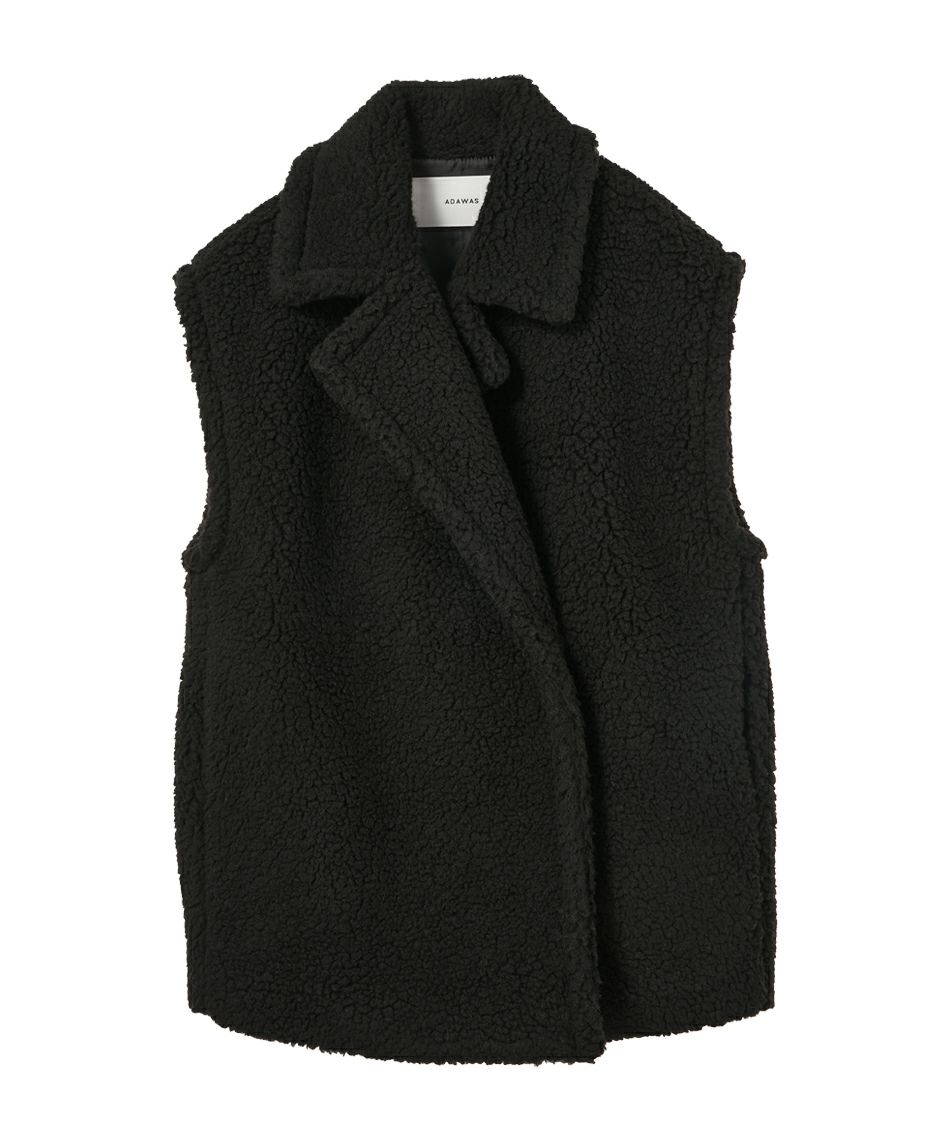 【ADAWAS】フェイクムートンベスト-FAKE MOUTON GILET/0323305016