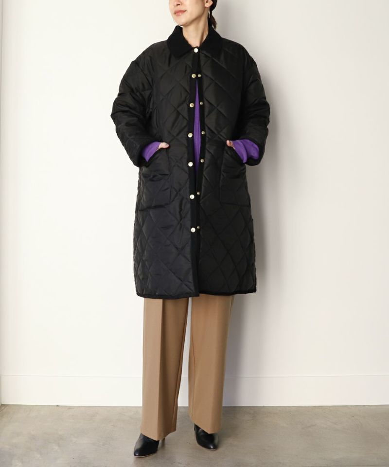 【Traditional Weatherwear 】キルティングウェーバリーAラインコート-LDS WAVERLY TWW/0323307005