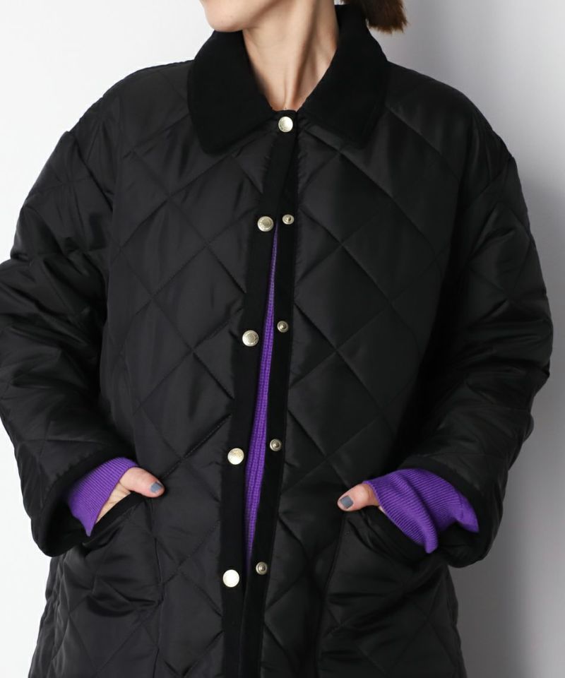 【Traditional Weatherwear 】キルティングウェーバリーAラインコート-LDS WAVERLY TWW/0323307005