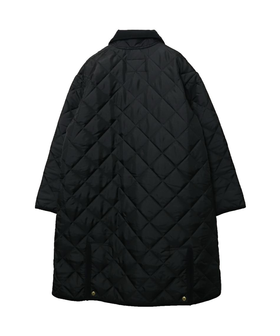 Traditional Weatherwear 】キルティングウェーバリーAラインコート