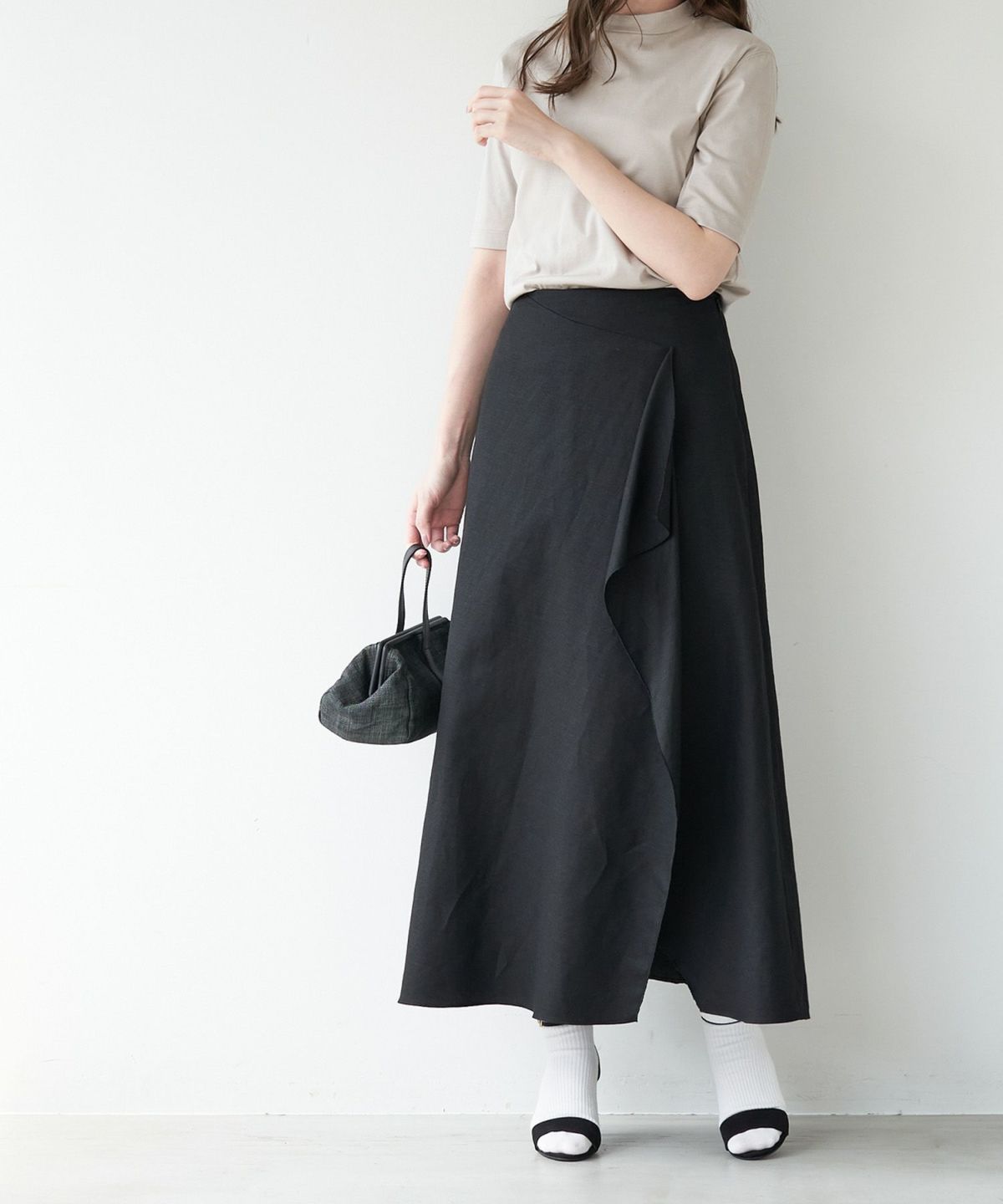 ラップライクロングスカート/0124102044 | MICA&DEAL ONLINE STORE