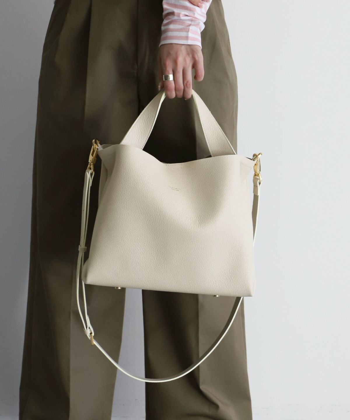 【VIOLAd'ORO】レザートートバッグ-TRERO double face tote bag 