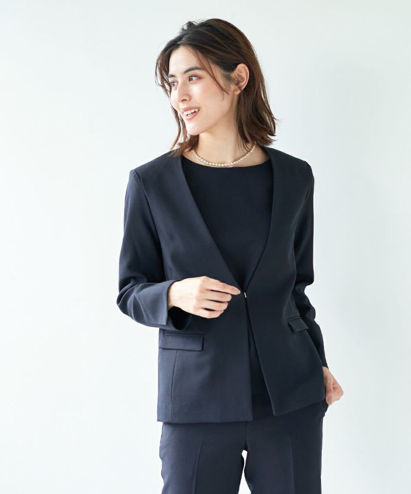 MICA&DEAL ノーカラーボックスジャケット ネイビー 日本製 楽天市場】MICA&DEAL マイカアンドディール ノーカラー ボックス