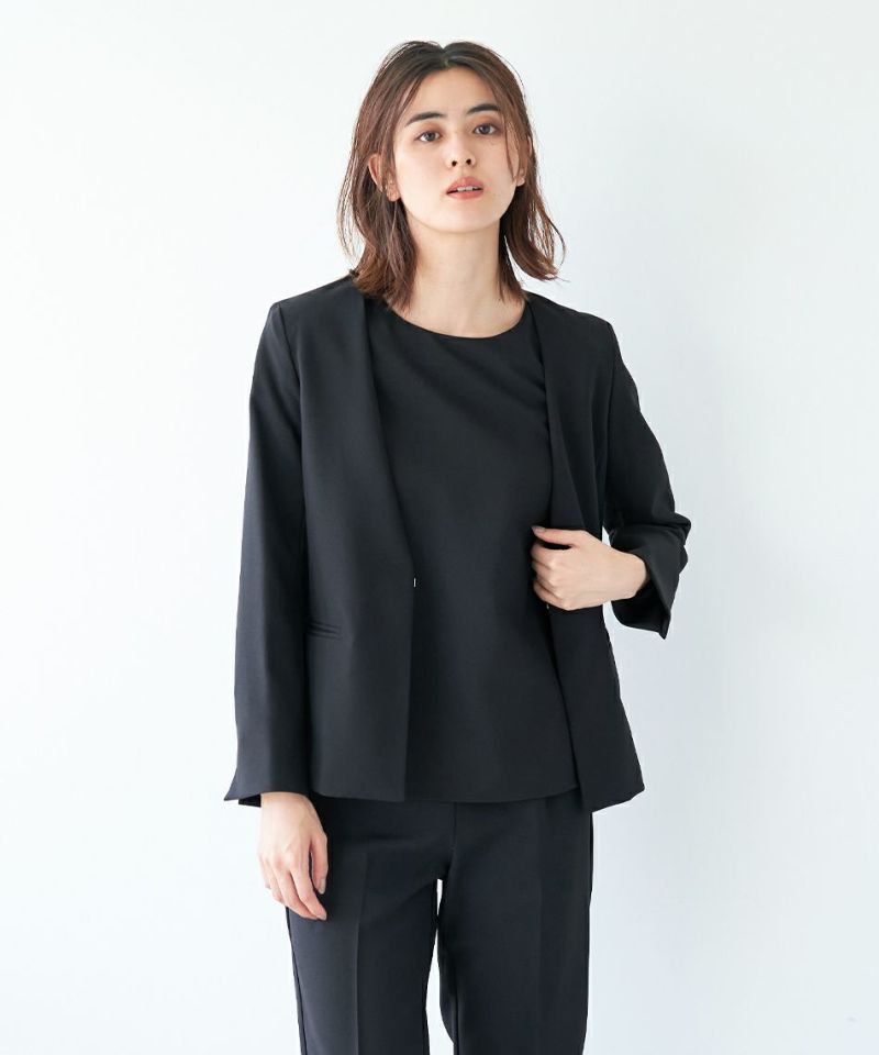 ノーカラーボックスジャケット/M00E027JK | MICA&DEAL ONLINE STORE