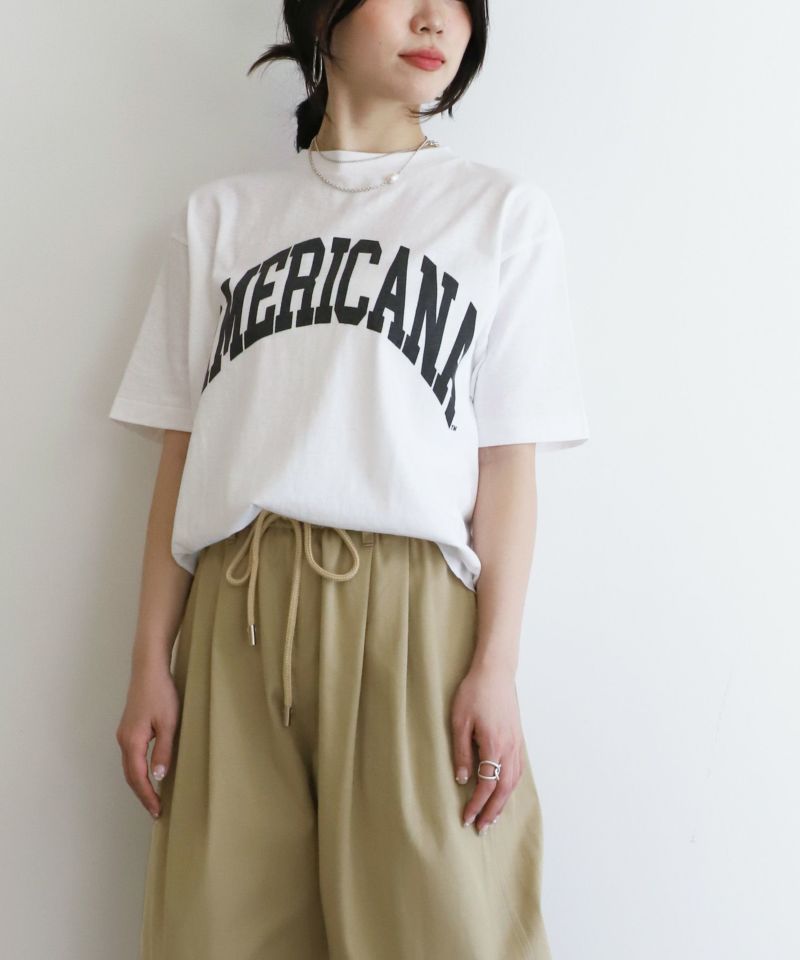 AMERICANA】別注-ロゴプリントT-shirt/0324109034 | MICA&DEAL ONLINE 