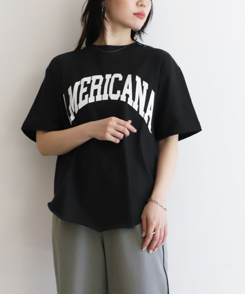 【AMERICANA】別注-ロゴプリントT-shirt/0324109034 | MICA&DEAL ONLINE STORE