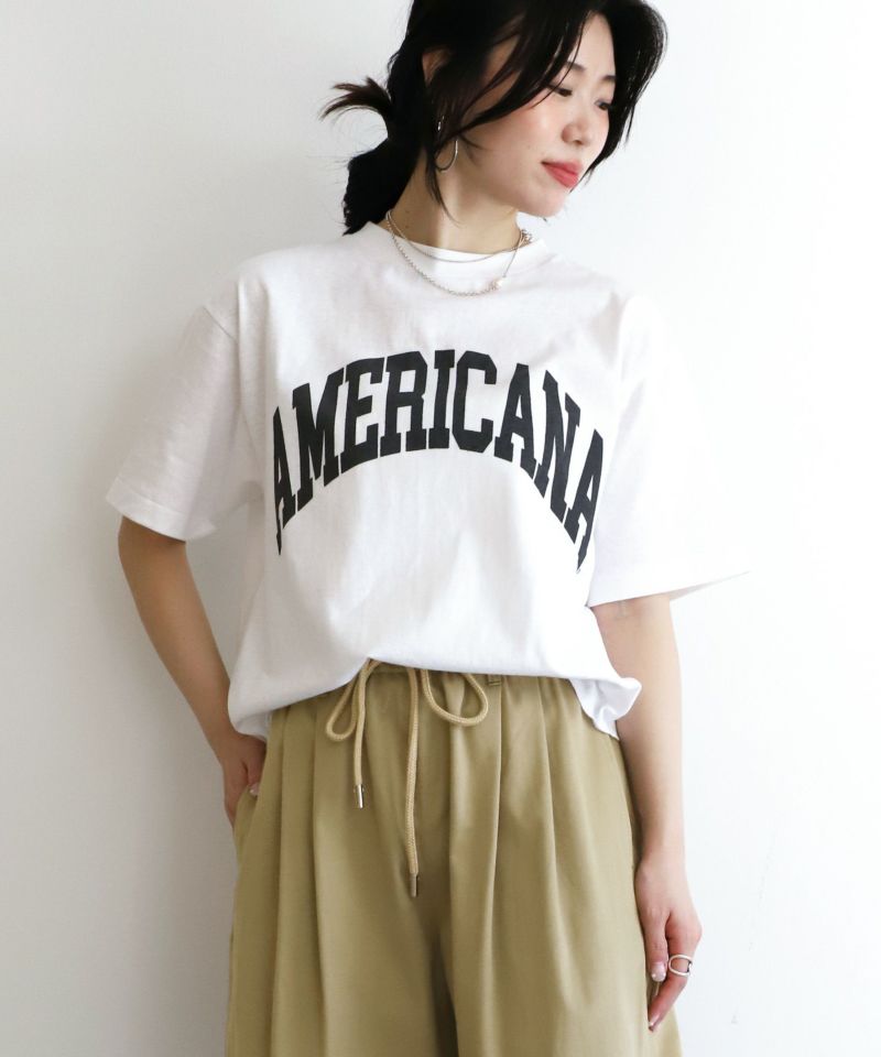 AMERICANA】別注-ロゴプリントT-shirt/0324109034 | MICA&DEAL ONLINE 