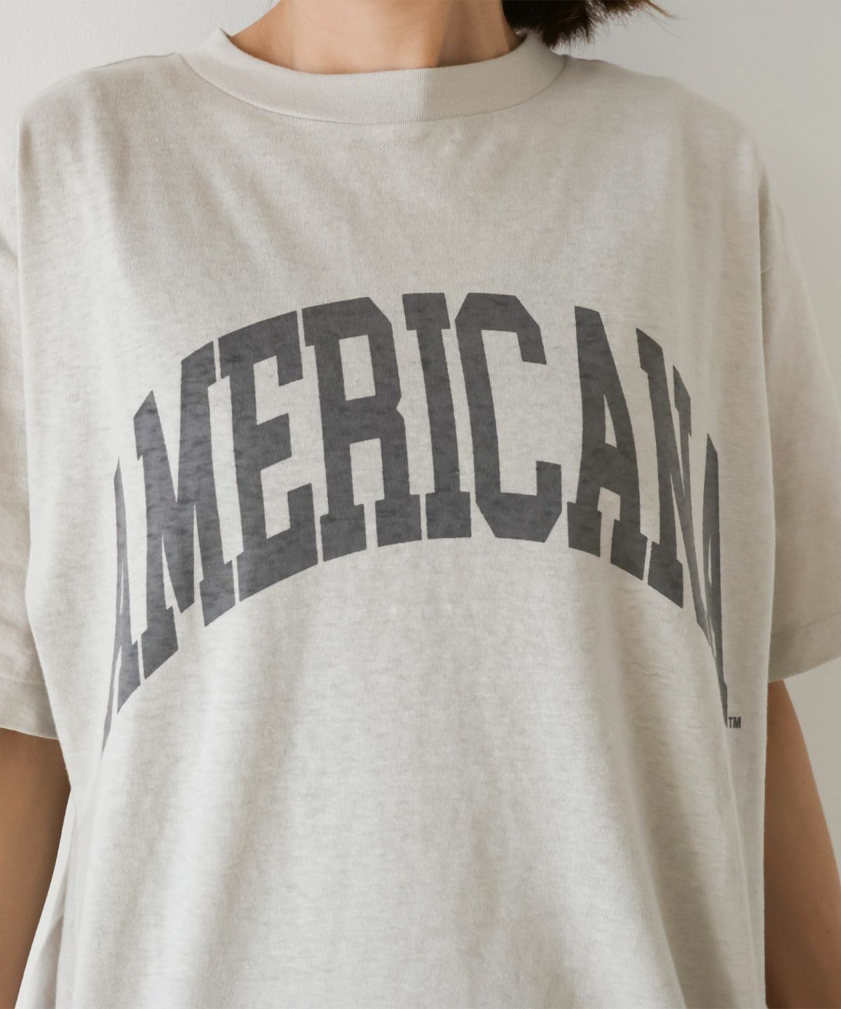 AMERICANA】別注-ロゴプリントT-shirt/0324109034 | MICA&DEAL ONLINE