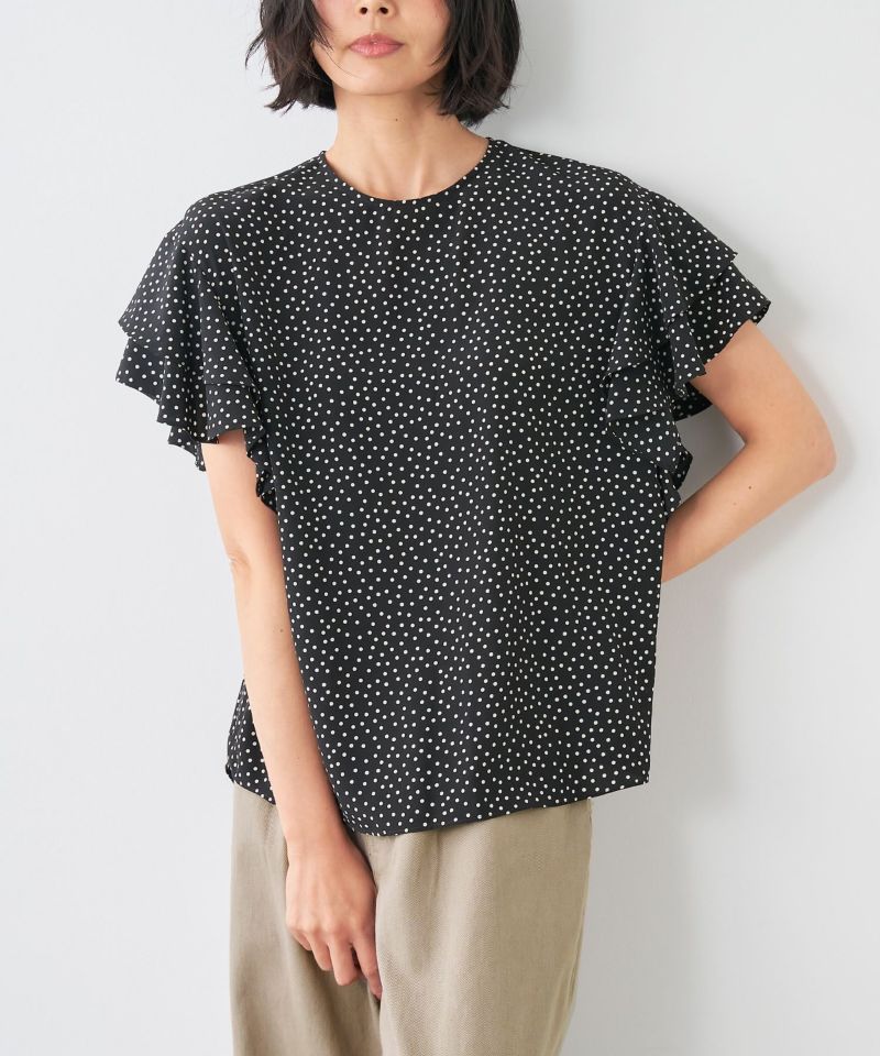 ドットフリルブラウス/0124201089 | MICA&DEAL ONLINE STORE