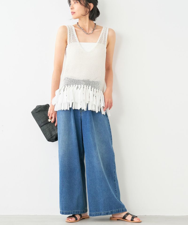 【ADAWAS】フリンジメッシュベスト-FRINGE MESH VEST/0324108005