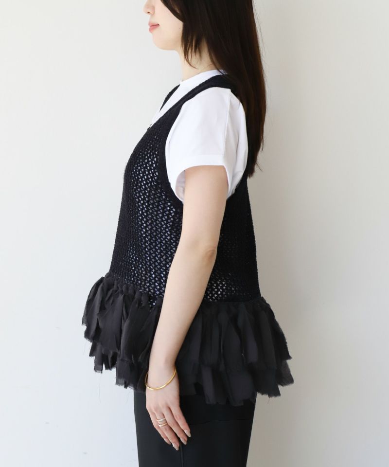 【ADAWAS】フリンジメッシュベスト-FRINGE MESH VEST/0324108005