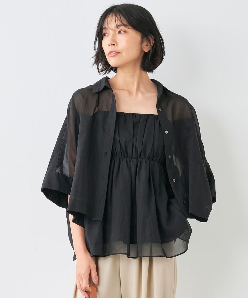 コットンシアーオーバーサイズシャツ/0124201104 | MICA&DEAL ONLINE STORE