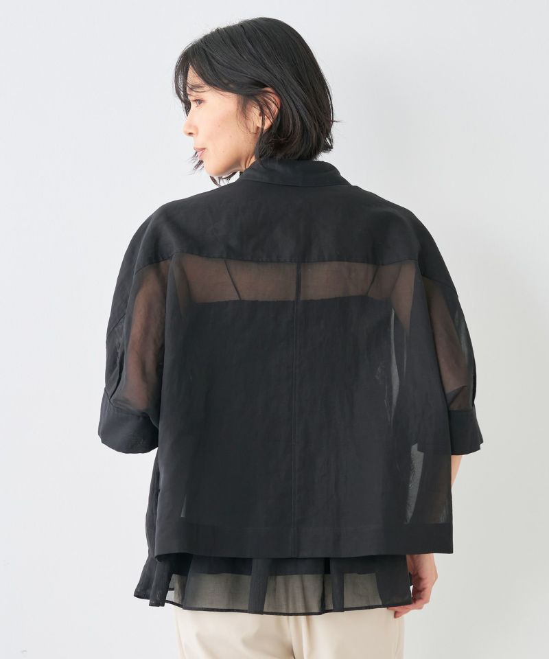 コットンシアーオーバーサイズシャツ/0124201104 | MICA&DEAL ONLINE STORE