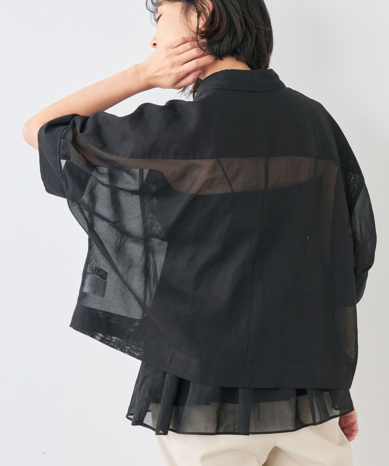 コットンシアーオーバーサイズシャツ/0124201104 | MICA&DEAL ONLINE STORE