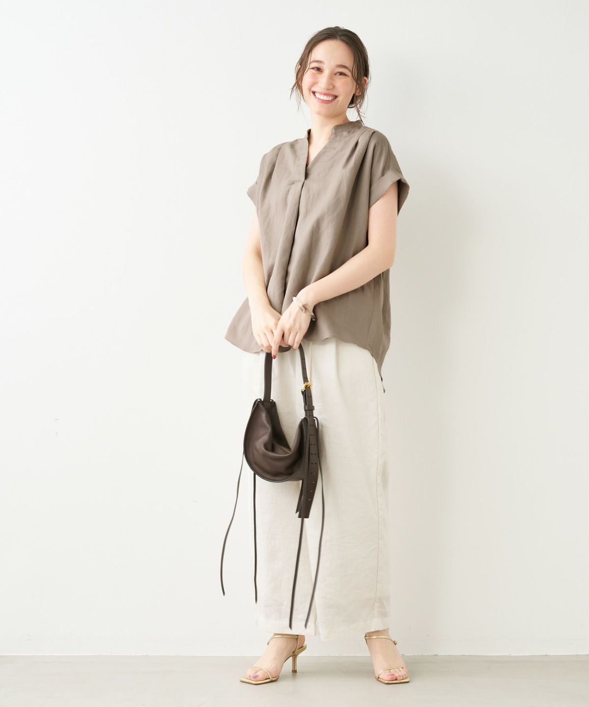 RADICA STUDIO】カーフレザーナッパショルダーバッグ-AMACA MINI