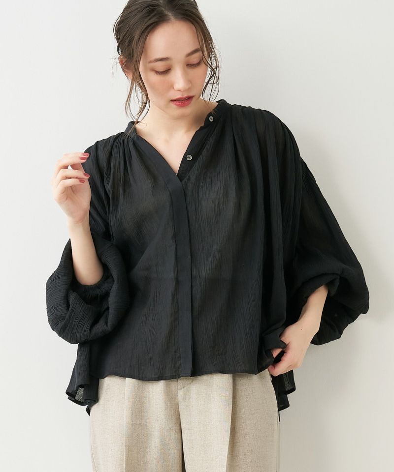 50%off]インド綿クレープギャザーブラウス/0124201120 | MICA&DEAL ONLINE STORE