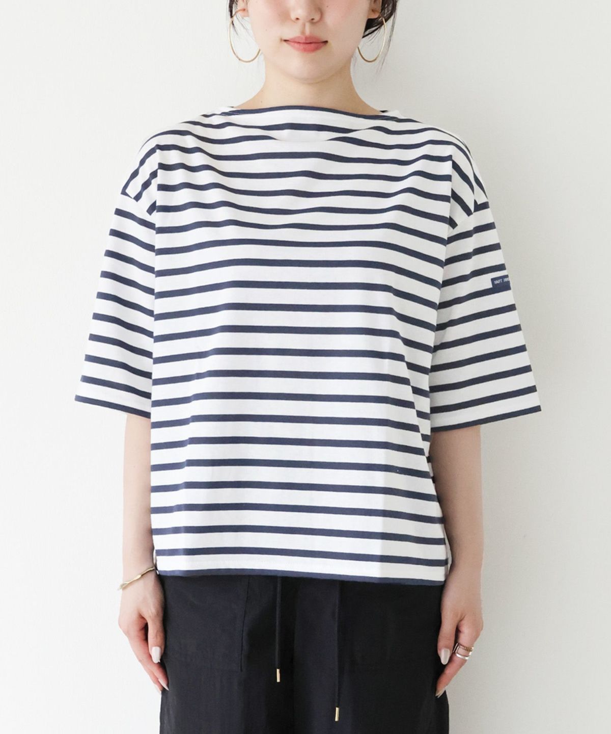 Saint james ボーダーカットソー T4 SAINT JAMES】ピリアックルーズボーダーT-shirt/0324109014