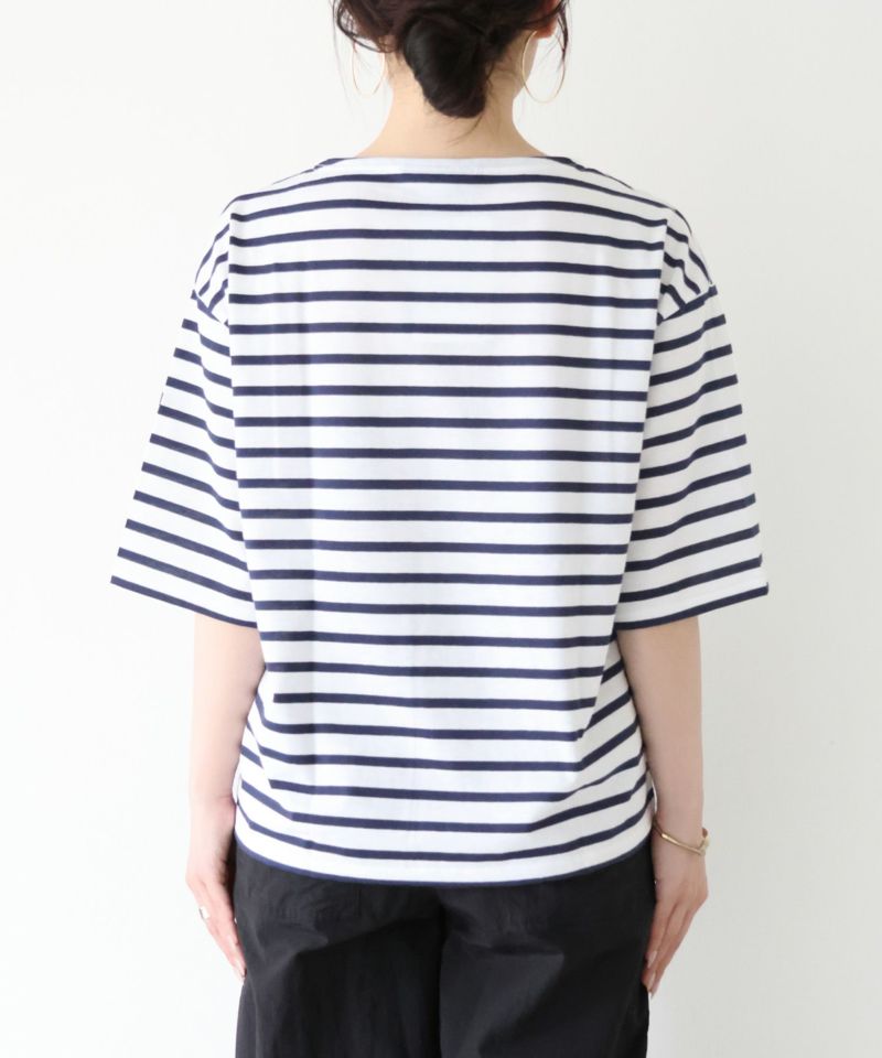 SAINT JAMES】ピリアックルーズボーダーT-shirt/0324109014
