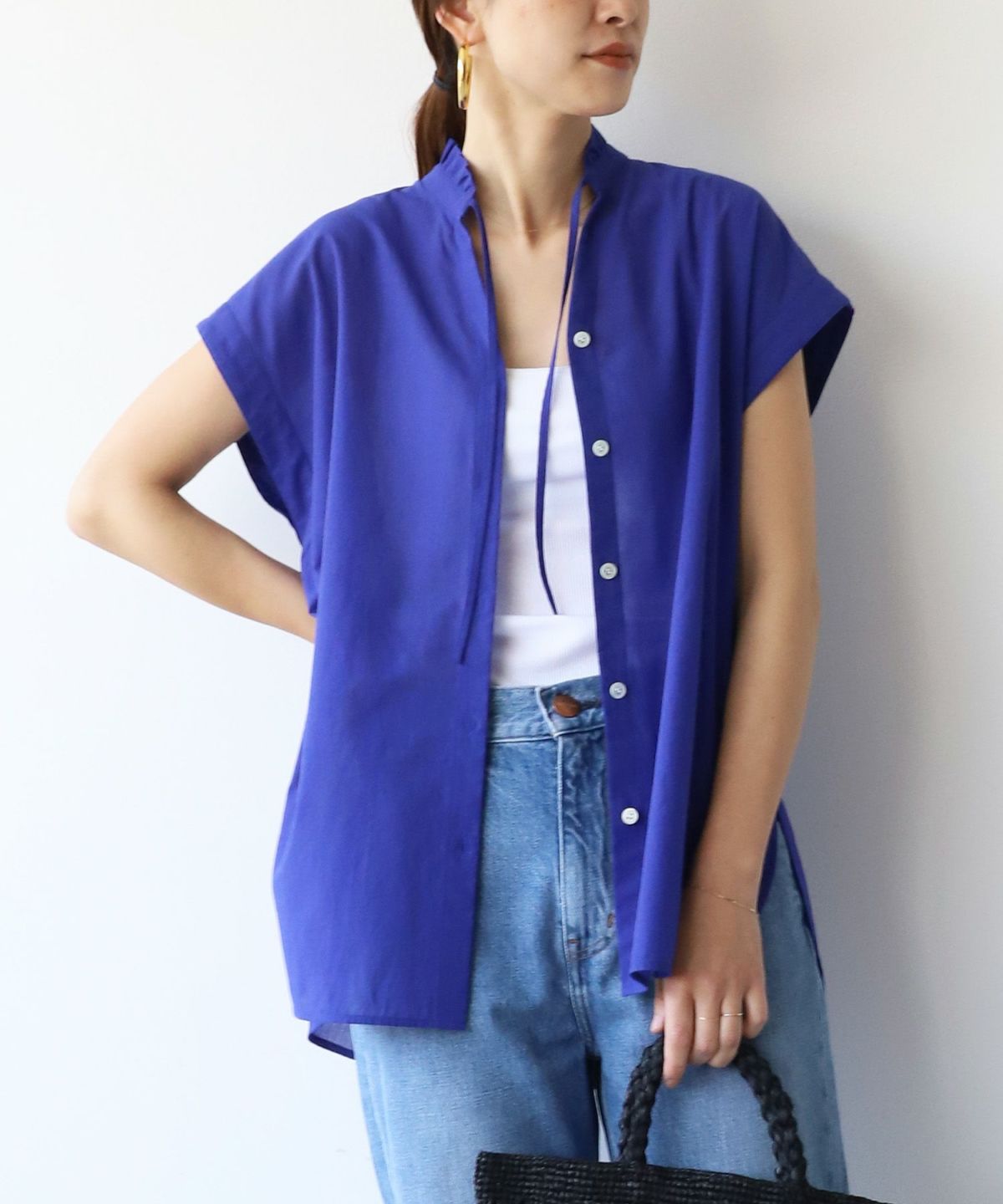 Apolina ブラウス　ブルー水色　2-3y Apolina ブラウス ブルー水色 2-3y BLUE GARDEN BLOUSE | AMICA