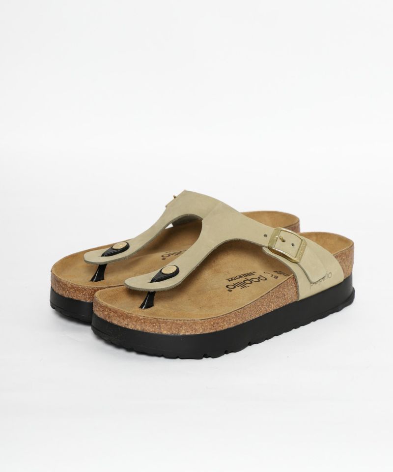 【専用】BIRKENSTOCK パピリオGizeh Flex Platform Gizeh Flex Platform Nubuck Leather Eucalyptus | BIRKENSTOCK