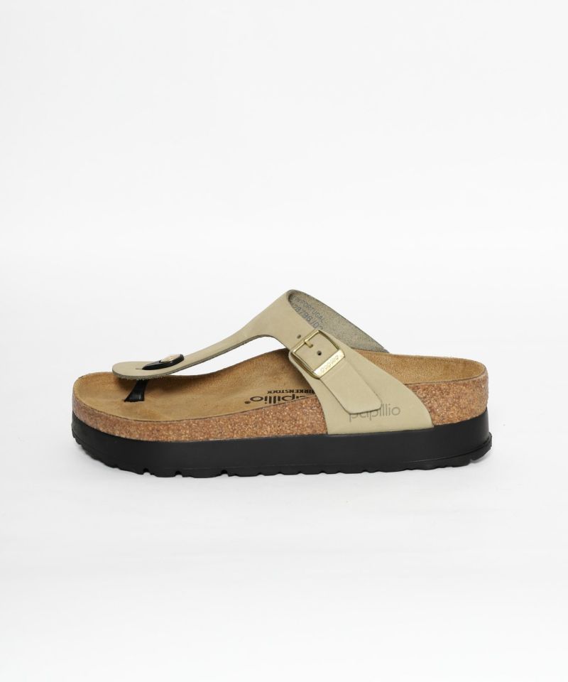 【専用】BIRKENSTOCK パピリオGizeh Flex Platform Gizeh Flex Platform Leather in Color Black | BIRKENSTOCK US