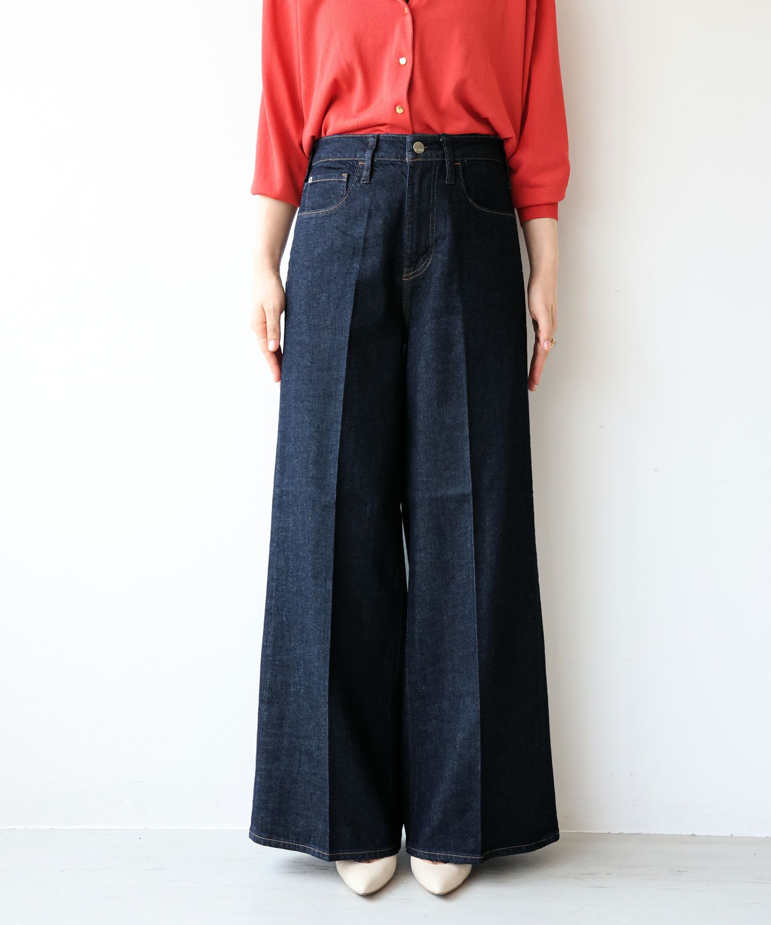 Healthy DENIM】ハイライズバギーデニム-Wild Ginger/0324303002