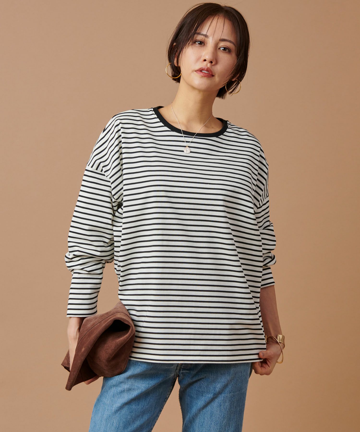 marmors】loose long t-shirt/0224309064 | MICA&DEAL ONLINE STORE 