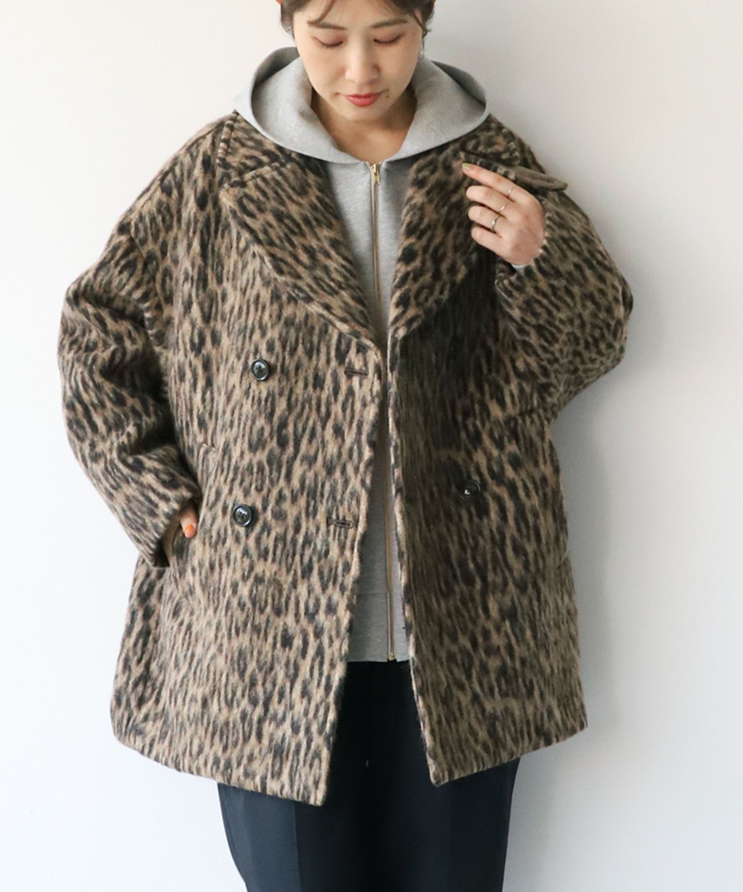 TICCA】レオパードシャギーピーコート/0324307012 | MICA&DEAL ONLINE