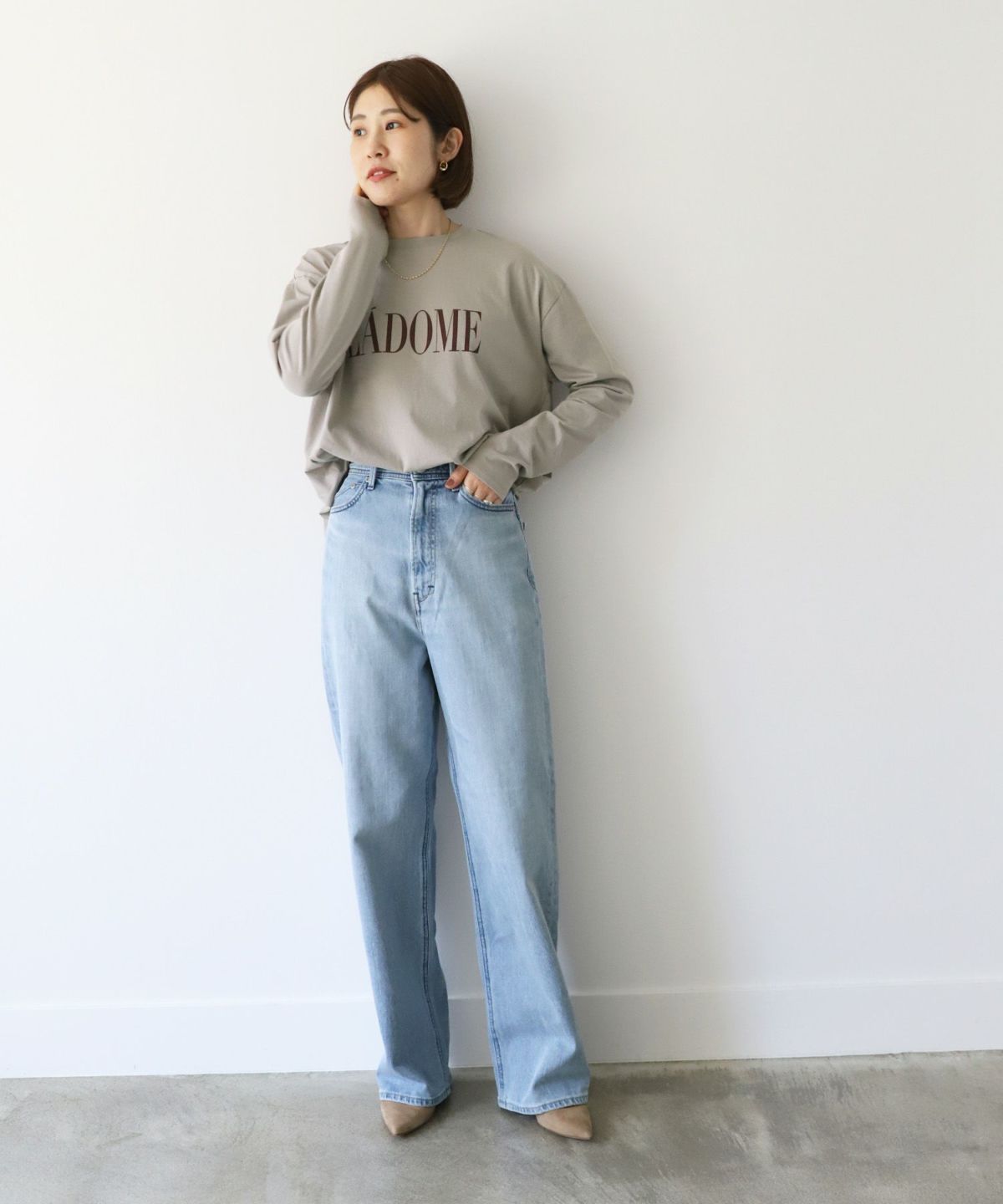 期間限定20%off]【YANUK】ルーズストレートデニム-Joan Loose