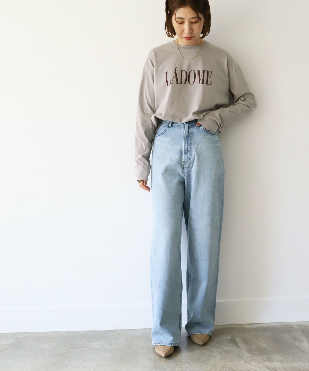 期間限定20%off]【YANUK】ルーズストレートデニム-Joan Loose