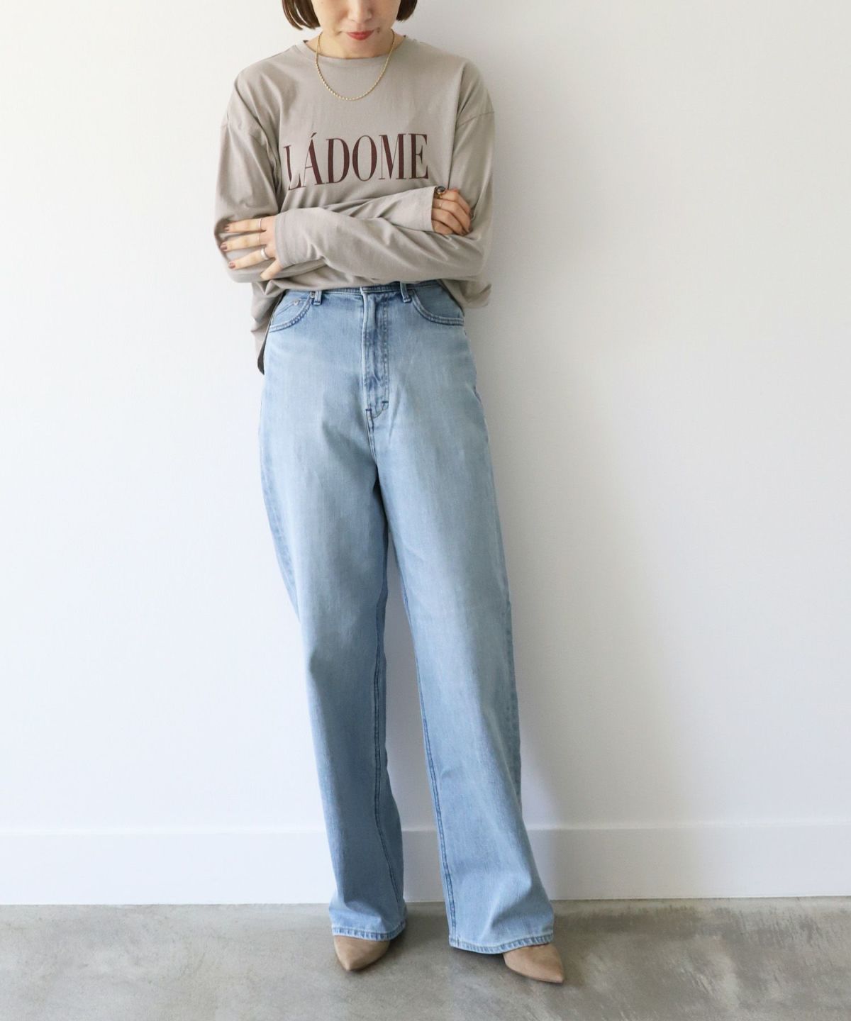 期間限定20%off]【YANUK】ルーズストレートデニム-Joan Loose