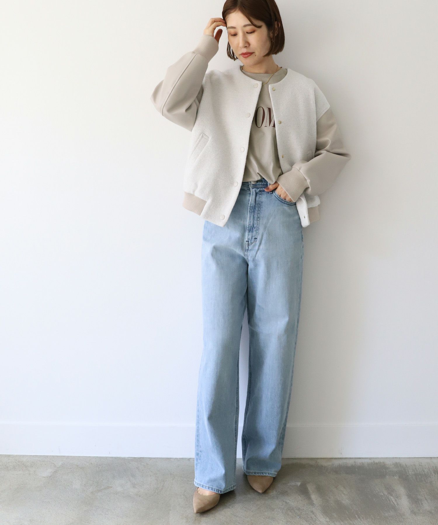 YANUK】ルーズストレートデニム-Joan Loose Straight/0324303008