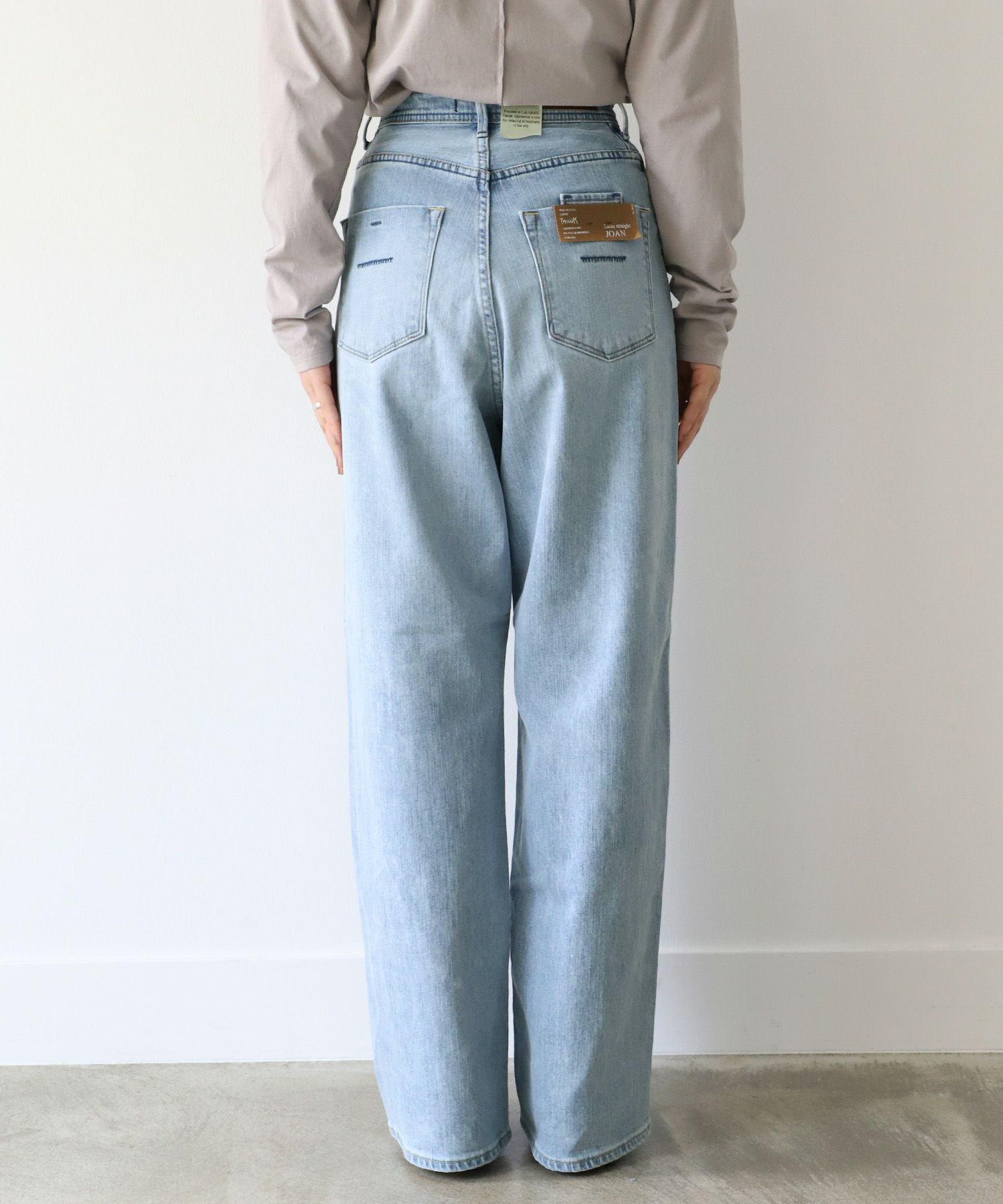 本日限定値下げ■YANUK JOAN LOOSE STRAIGHT FVS 26 期間限定10%off]【YANUK】ルーズストレートデニム-Joan Loose Straight