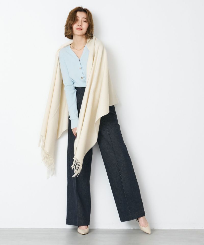 YANUK】ピンタックストレートデニムパンツ-Pintuck Straight YANUK】ピンタックストレートデニムパンツ-Pintuck Straight