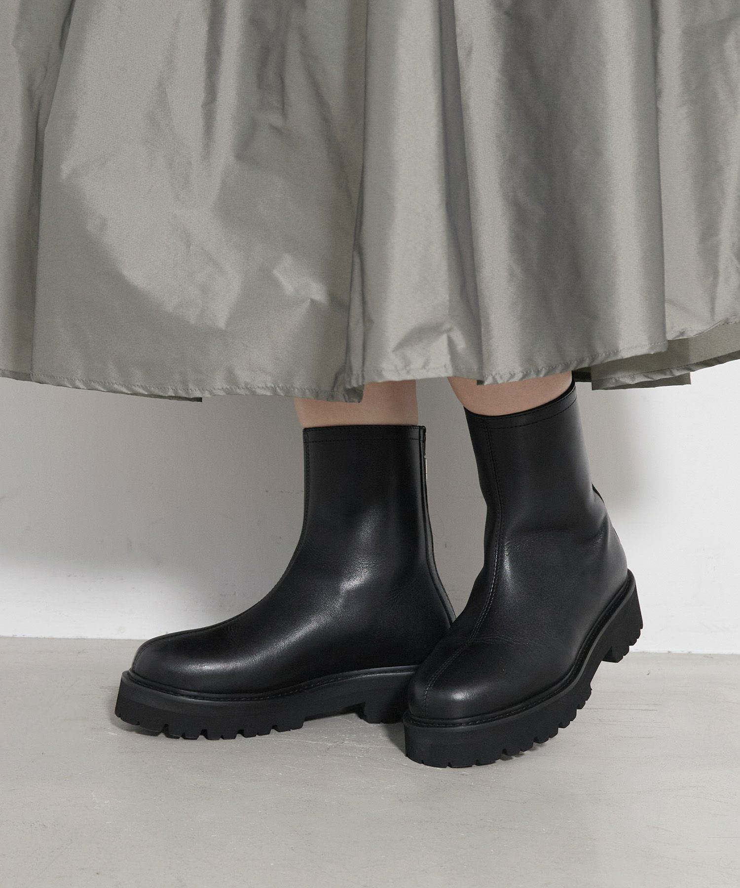 40%off]【CAMINANDO】バックジップショートブーツ-BACK ZIP BOOTS 
