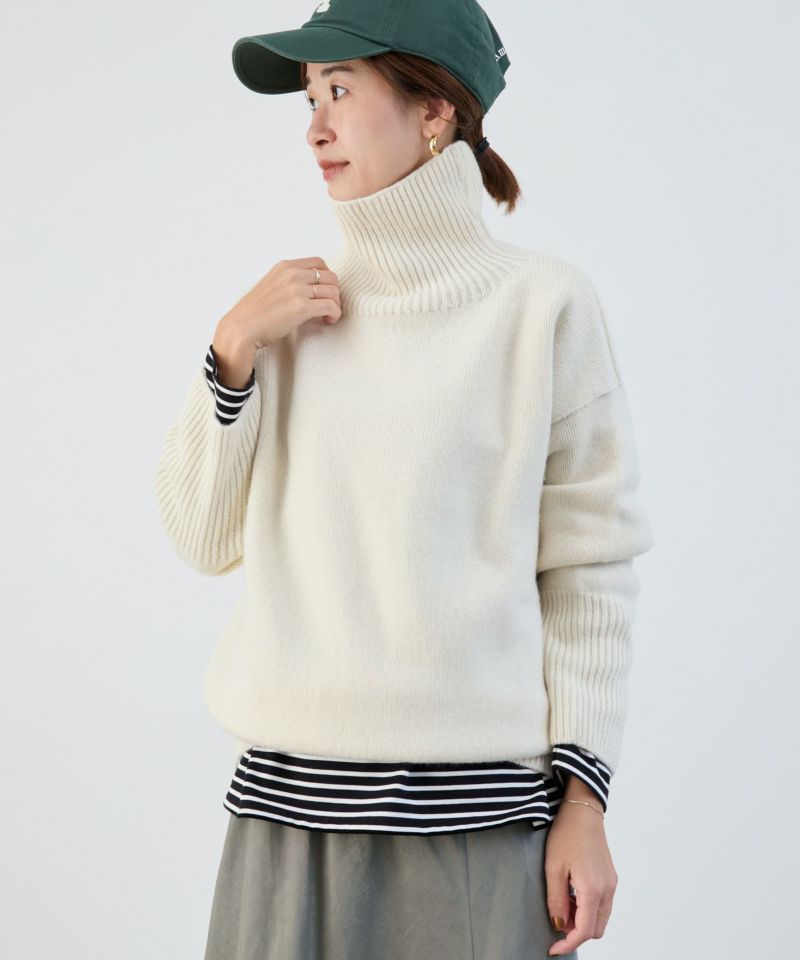 ISLAND TIDES】別注-タートルネックニットプルオーバー/0324308001 | MICA&DEAL ONLINE STORE